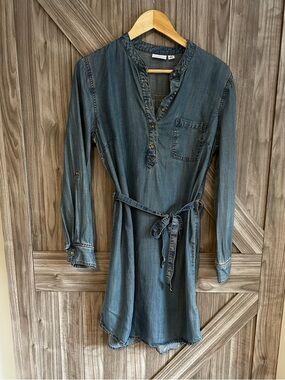 Tribal Jeans Chambray Shirt Tunic Dress – Size Medium